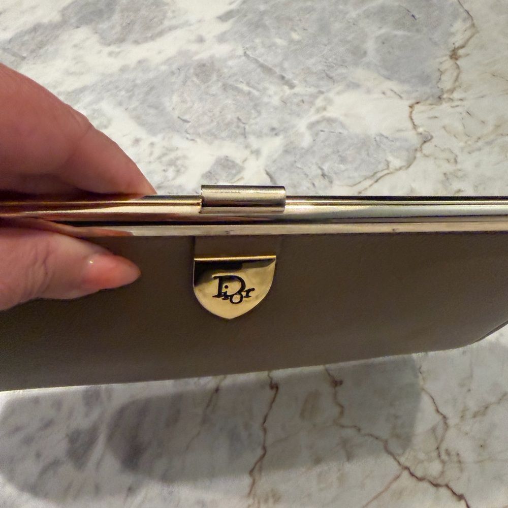 Christian Dior Tan Leather Clutch - Picture 2 of 8